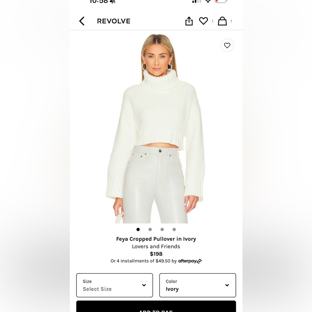 Feya lovers & friends crop sweater